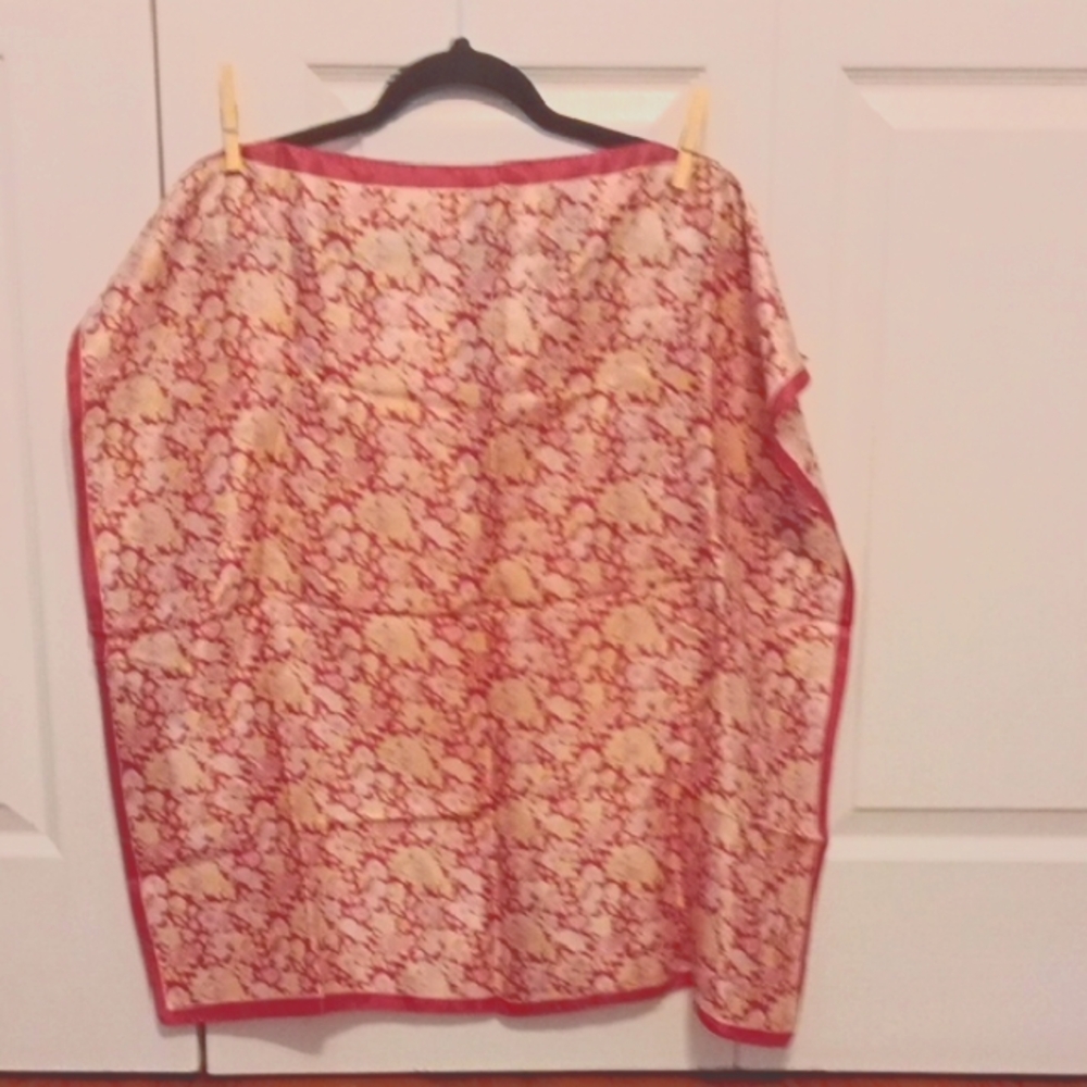 Floral Pink and Cream Scarf